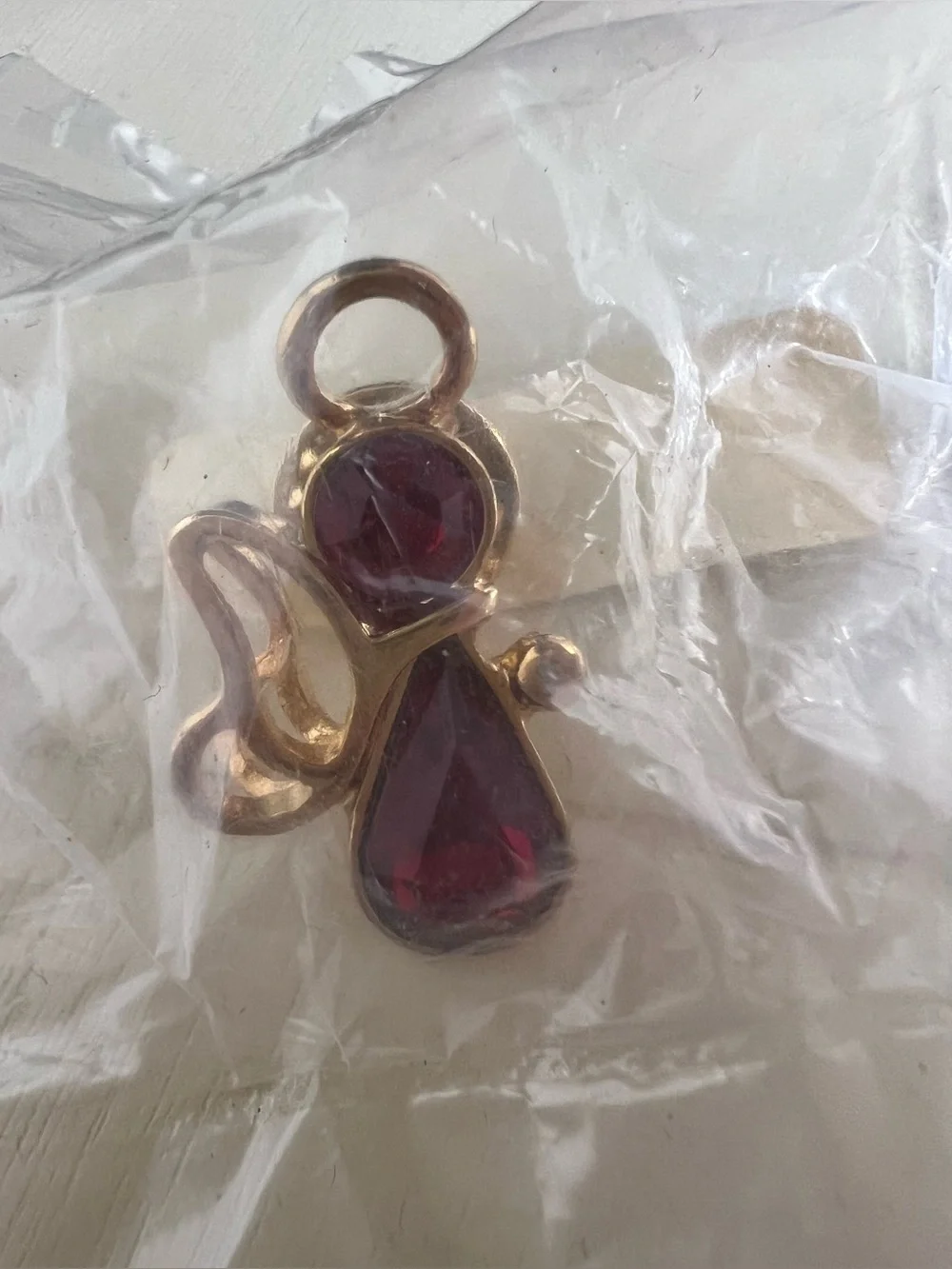 Brand New-Guardian Angel (January-Garnet) Pin